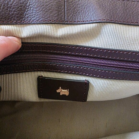 Radley London East-West Haircalf Shoulder Bag Wallet Set Clove - Picture 15 of 16